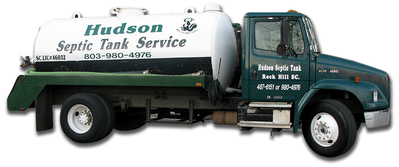 Hudson Septic Tank Service truck